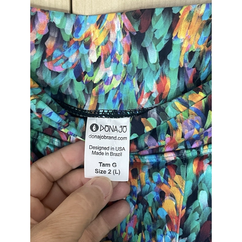 NEW DONA JO Women's Colorful Skirt Skort Groovy UPF 50+ Sz 2 L Soar Golf Tennis - Picture 4 of 6
